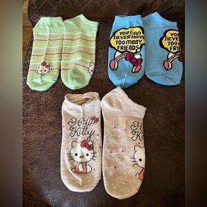 Sanrio Hello Kitty Low Cut Socks 3 Pairs